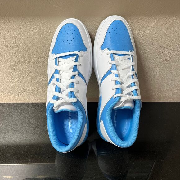 Nike Jordan NU Retro 1 Low UNC Golf Shoes White University Blue 10.5 FZ4153-101 - Picture 7 of 8